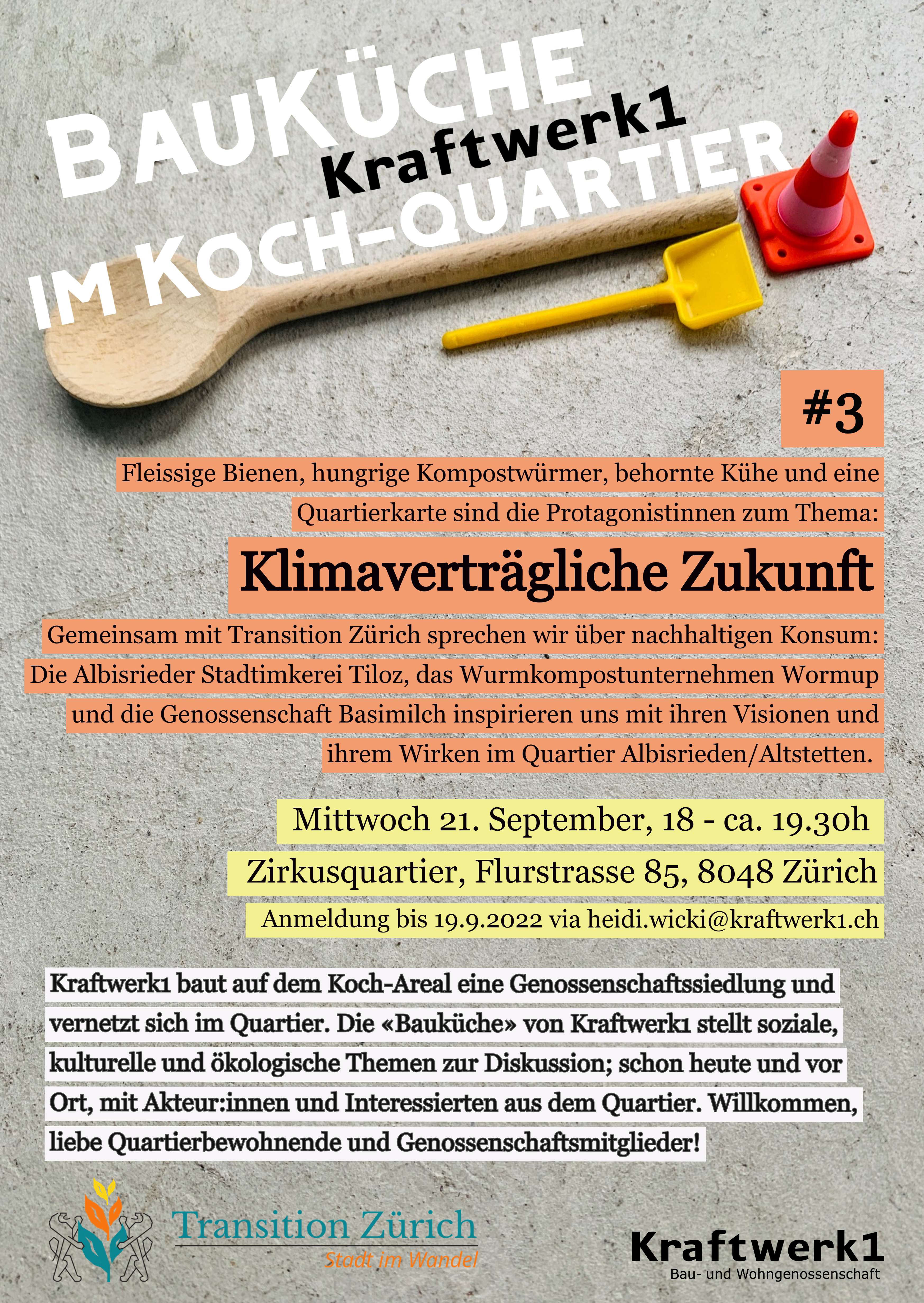 Bauküche #3: Nachhaltiger Konsum mit Transition Zürich 
