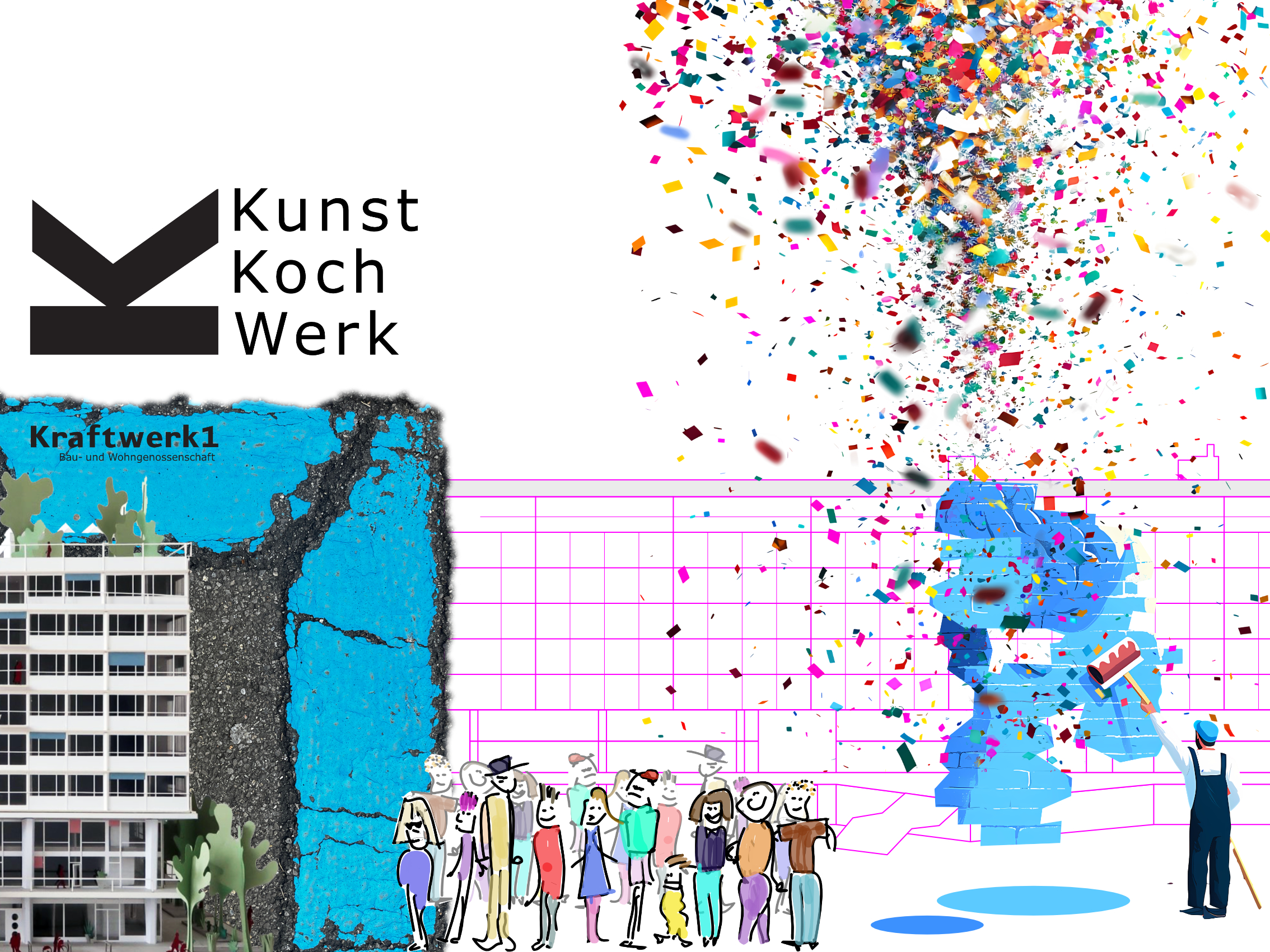 Kunst Koch Werk – Das Kunst-und-Bau-Projekt von Kraftwerk1 in der Siedlung Koch